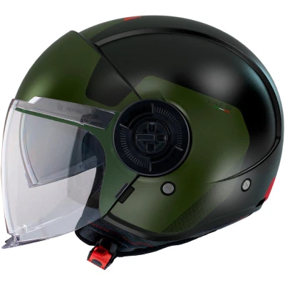 MT Helmets Viale SV S Beta A6 černo-zelená otevřená přilba MT Helmets Viale SV S Beta A6 černo-zelená otevřená přilba