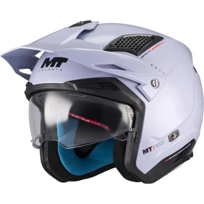 MT Helmets District SV S Soul C17 šedo-černá otevřená trialová helma na motorku