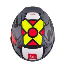 MT Helmets REVENGE 2 S Light CO lesklá černo-červeno-žlutá integrální helma + sleva 400,- na příslušenství