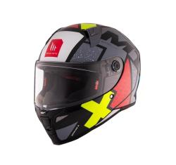 MT Helmets REVENGE 2 S Light CO lesklá černo-červeno-žlutá integrální helma + sleva 400,- na příslušenství