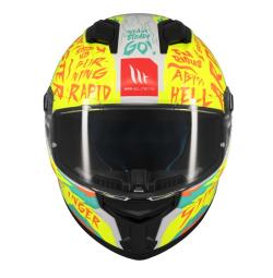 MT Helmets Stinger 2 Ardent bílo-žlutá integrální helma + sleva 300,- na příslušenství