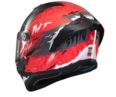 MT Helmets Stinger 2 Ardent černo-červená integrální helma + sleva 300,- na příslušenství