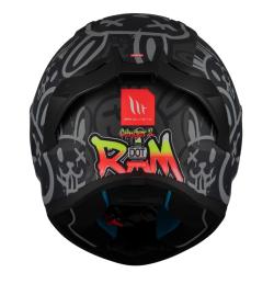 MT Helmets Stinger 2 RAM F1 černo-šedá integrální helma + sleva 200,- na příslušenství