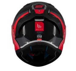 MT Helmets Stinger 2 Tron černo-červeno-šedá integrální helma + sleva 300,- na příslušenství