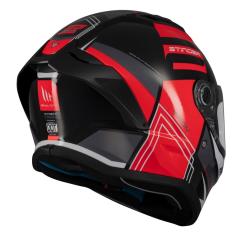 MT Helmets Stinger 2 Tron černo-červeno-šedá integrální helma + sleva 300,- na příslušenství
