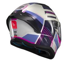 MT Helmets Stinger 2 Tron šedo-fialovo-růžová Iintegrální helma