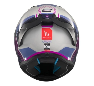 MT Helmets Stinger 2 Tron šedo-fialovo-růžová Iintegrální helma