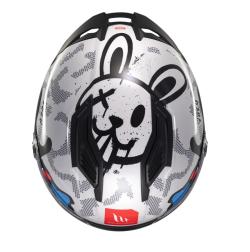 MT Helmets Stinger 2 Yozu bílo-modrá integrální helma + sleva 300,- na příslušenství