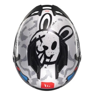MT Helmets Stinger 2 Yozu bílo-modrá integrální helma + sleva 300,- na příslušenství