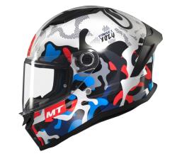 MT Helmets Stinger 2 Yozu bílo-modrá integrální helma + sleva 300,- na příslušenství