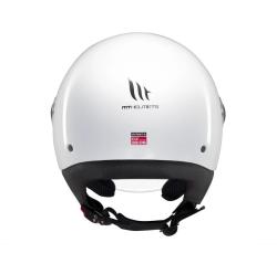 MT Helmets Street S lesklá bílá otevřená přilba