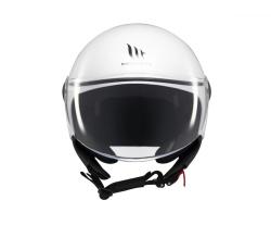 MT Helmets Street S lesklá bílá otevřená přilba