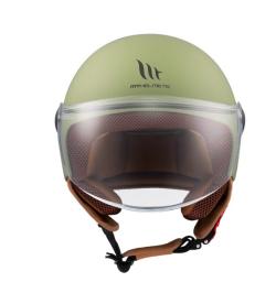 MT Helmets Street S matná zelená otevřená helma