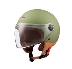 MT Helmets Street S matná zelená otvorená prilba IBA S - 55-56 cm (VÝPREDAJ)