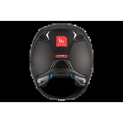 MT Helmets Streetfighter SV S Solid A1 černá matná s iridiovou clonou - otevřená přilba s maskou