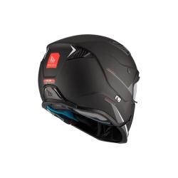 MT Helmets Streetfighter SV S Solid A1 černá matná s iridiovou clonou - otevřená přilba s maskou