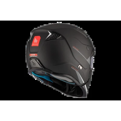 MT Helmets Streetfighter SV S Solid A1 černá matná s iridiovou clonou - otevřená přilba s maskou