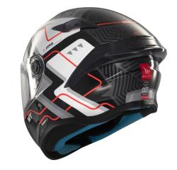 MT Helmets Targo S Brik lesklá černo-bílá Integrální helma + sleva 300,- na příslušenství