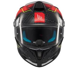 MT Helmets Targo S Brik lesklá černo-červená Integrální helma + sleva 300,- na příslušenství