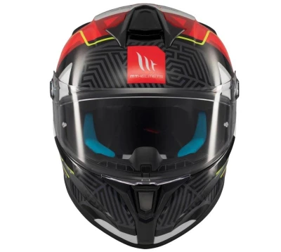 MT Helmets Targo S Brik lesklá černo-červená Integrální helma + sleva 300,- na příslušenství