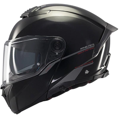 MT Helmets Vyklápěcí helma ATOM 2 SV SOLID A1 lesklá černá