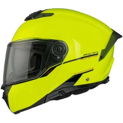 MT Helmets Vyklápěcí helma ATOM 2 SV SOLID A3 fluo žlutá lesklá + sleva 400,- na příslušenství