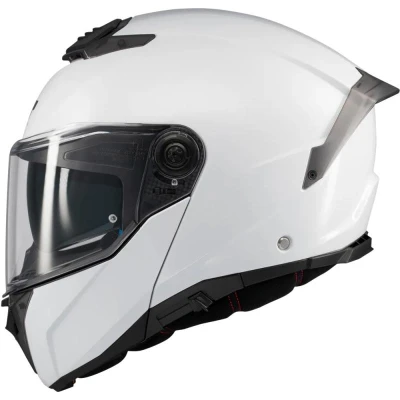 MT Helmets Atom 2 SV Pure A0 bílá výklopná helma na motorku