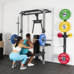 HMS KLT21 šedý Multifunkční posilovací stojan - Power Rack