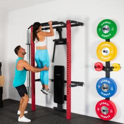 HMS KLT22 červený Multifunkční posilovací stojan - Power Rack