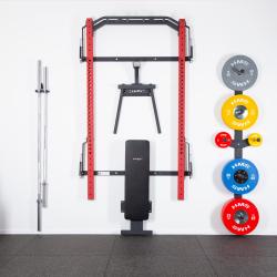 HMS KLT22 červený Multifunkční posilovací stojan - Power Rack