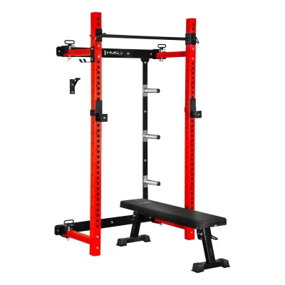 HMS KLT34 červený Multifunkční skládací posilovací stojan - Power Rack HMS KLT34 červený Multifunkční skládací posilovací stojan - Power Rack