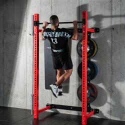 HMS KLT34 červený Multifunkční skládací posilovací stojan - Power Rack