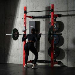 HMS KLT34 červený Multifunkční skládací posilovací stojan - Power Rack