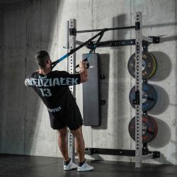 HMS KLT34 šedý Multifunkční skládací posilovací stojan - Power Rack