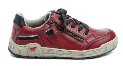 Mustang 1290-302-5 červené dámske poltopánky