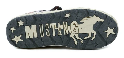 Mustang 1290-302-5 červené dámske poltopánky