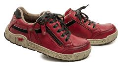 Mustang 1290-302-5 červené dámske poltopánky