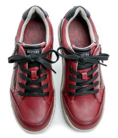 Mustang 1290-302-5 červené dámské polobotky