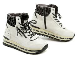 Mustang 1364-503-203 bílá dámská nadměrná zimní obuv