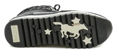 Mustang 1364-503-9 černá nadměrná dámská zimní obuv