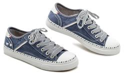 Mustang 1376-303-841 modro biele tenisky