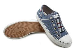 Mustang 1376-402-841 denim dámska nadmerná obuv