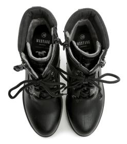 Mustang 1409-506-9 černá dámská zimní obuv