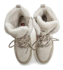 Mustang 1446-603-4 béžové dámska zimná obuv