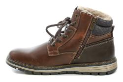 Mustang 15M0001003 hnědé pánské zimní boty