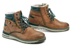 Mustang 15M001100200 hnědé pánské nadměrné zimní boty