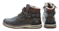 Mustang 15M001100200 sivé pánske zimné topánky