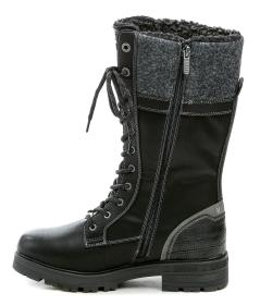 Mustang 15M004200600 černé dámské nadměrné zimní kozačky