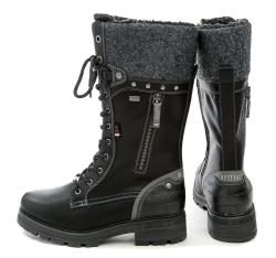 Mustang 15M004200600 černé dámské nadměrné zimní kozačky