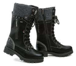 Mustang 15M004200600 čierne dámske zimné čižmy